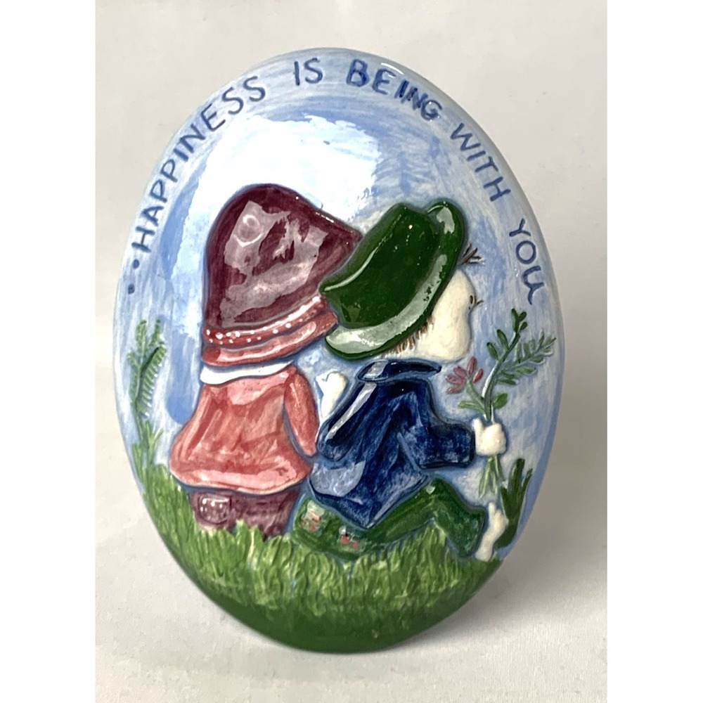 Vintage 76 Bell Ceramics Painted Wall Pocket Friend‎ Gift Planter Vase Decor